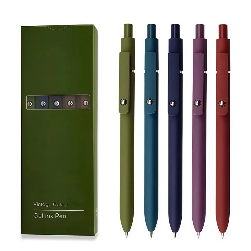 Coloured Gel Set - 5 Stück/Set Morandi Farb-Gelstifte-Set, schnell trocknend,