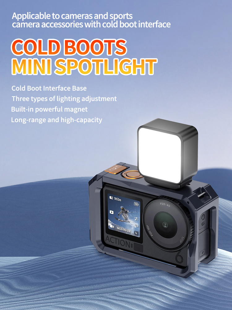 Photography Lighting Continuous - Magnetisches Mini-LED-Videolicht, 3-Farben Wiederaufladbares Aufhellungslicht mit