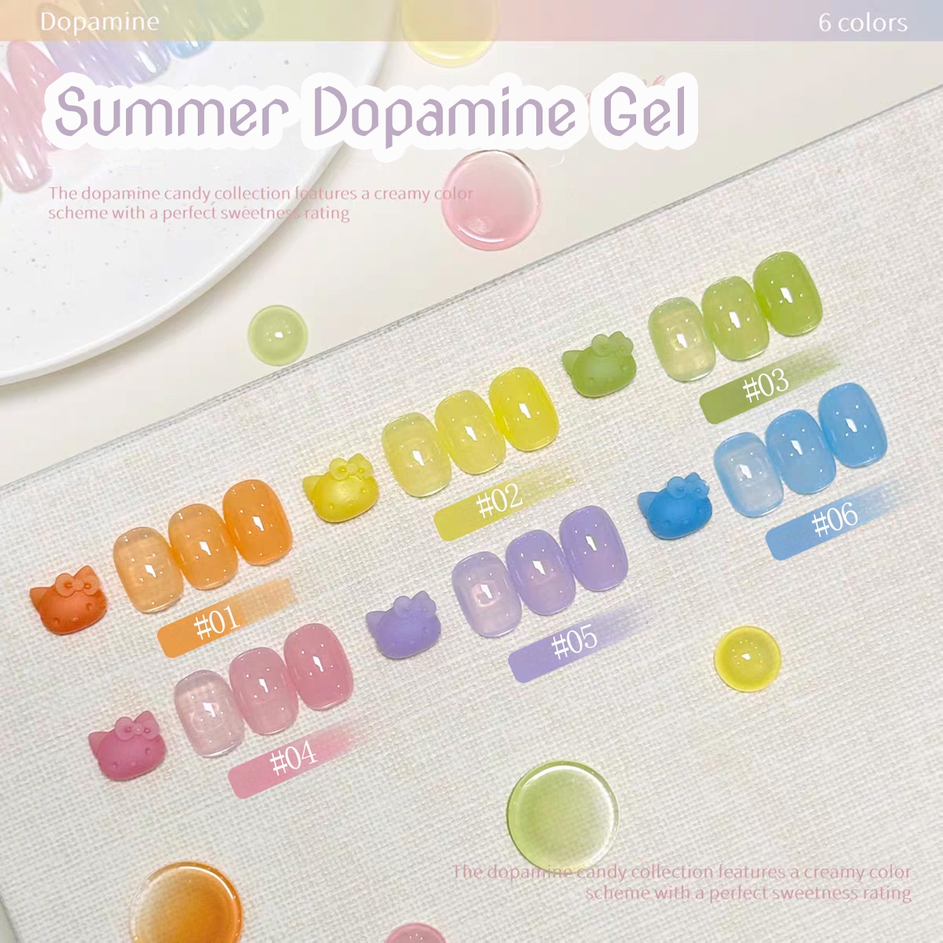 Coloured Gel Set - 1 Stück WS Ice Transparent Dopamin