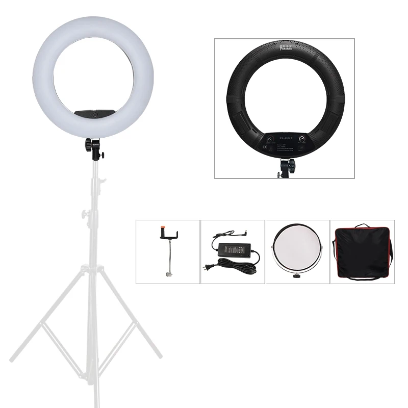 Led Ring Light 18 - Yidoblo Black FS-480II Kamera Foto/Studio/Telefon/Video 18