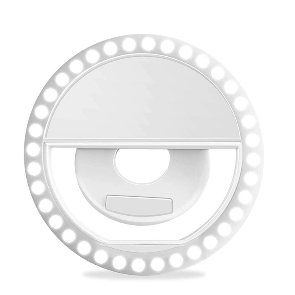 Photography Lighting Continuous - USB-Aufladbare LED-Selfie-Ringlampe Tragbares Aufhellungslicht Universelle Telefon-Ringlampe