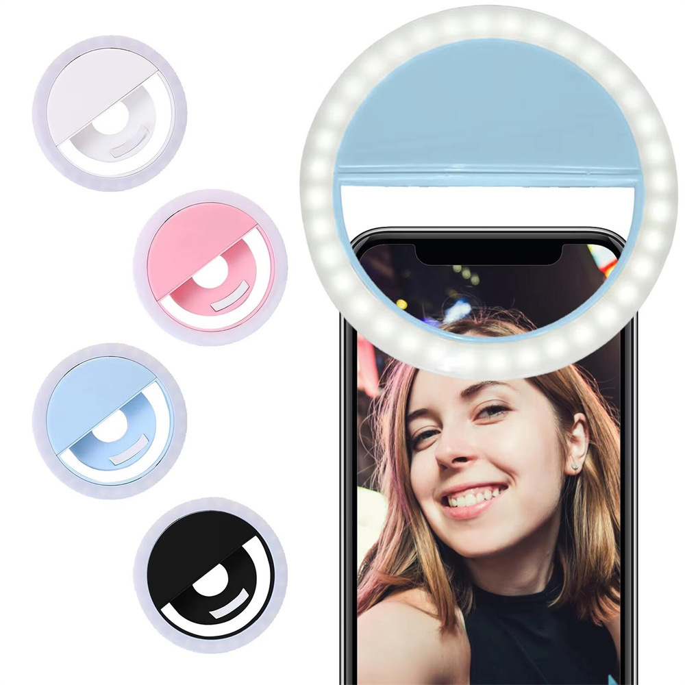 Photography Lighting Continuous - LED-Selfie-Ringlicht mit USB-Ladefunktion für Live-Übertragungen und
