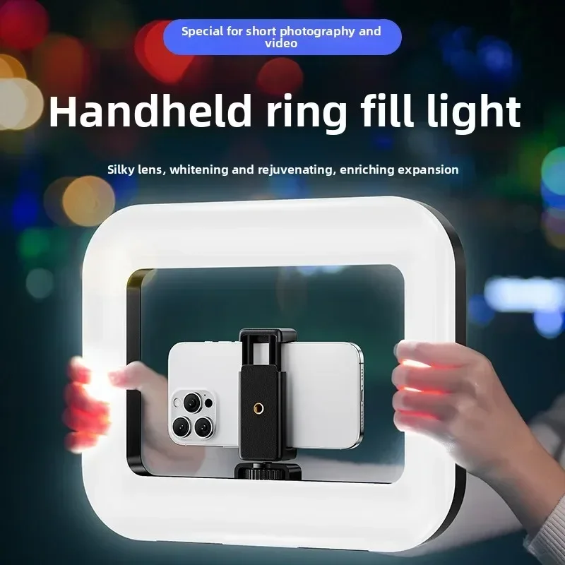 Photography Lighting Continuous - Tragbare Handheld-Ring-LED-Leuchte Neue Kaninchenkäfig-Beleuchtung Fotografie-Lampe für