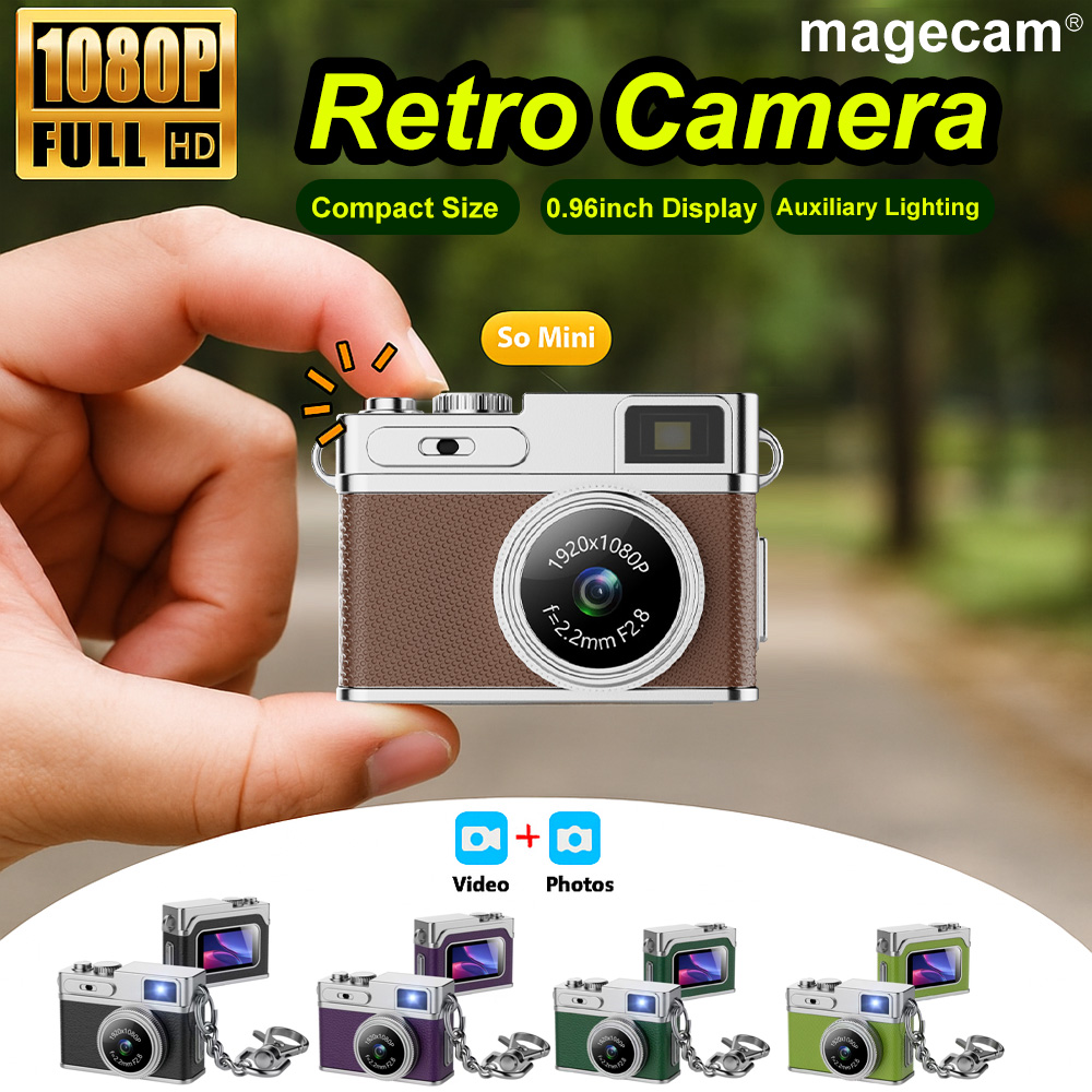 Photography Lighting Continuous - Magecam Retro Digitalkamera 1080P Videorecorder LED