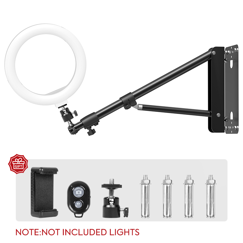 Photography Lighting Wall - 53,9 zoll Wand Halterung Aluminium Ausziehbare