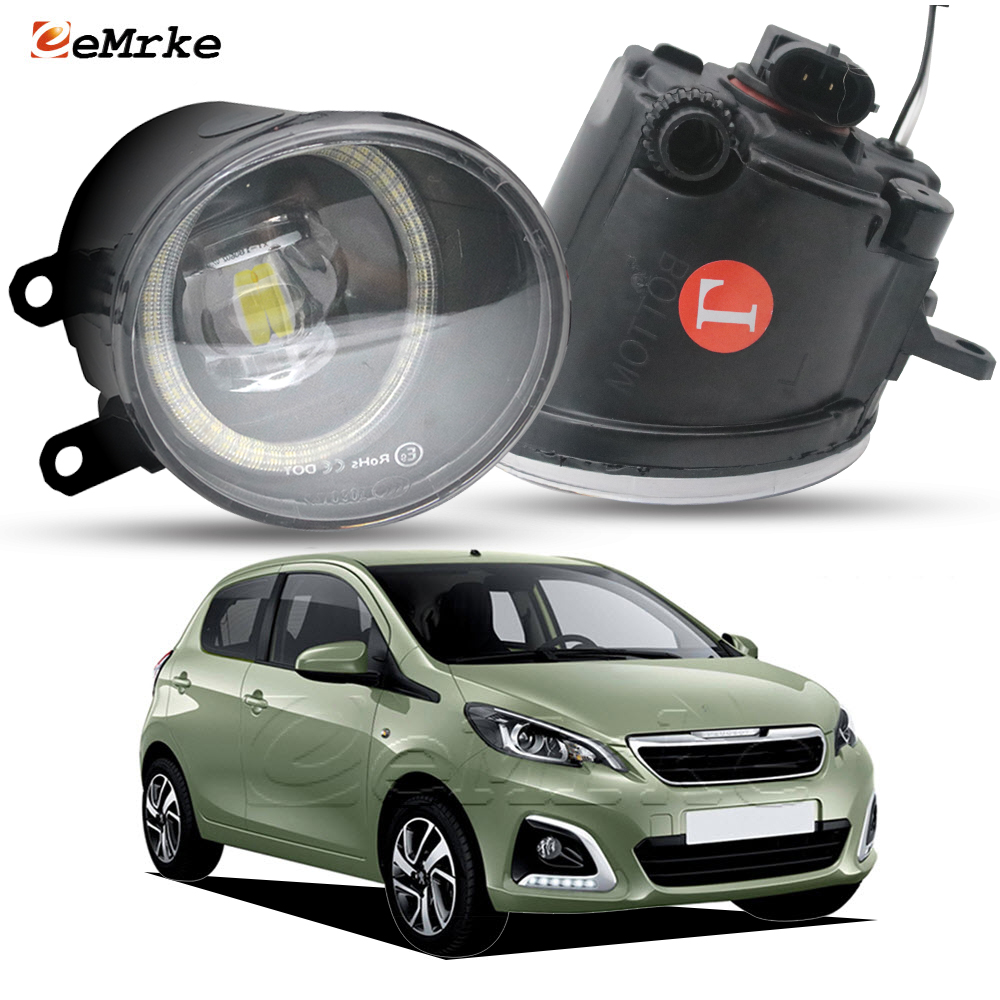 Led Ring Light 18 - LED-Nebelscheinwerfer PTF-Objektiv für Peugeot 108 2014