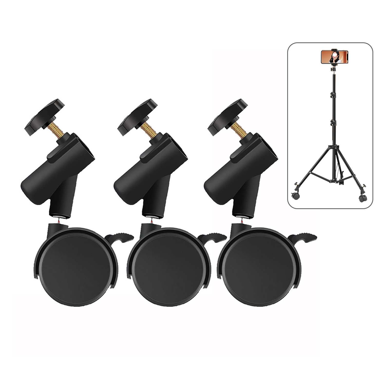 Photography Lighting Setup - 3 Stück/Set flexible Lenkrollen mit 16