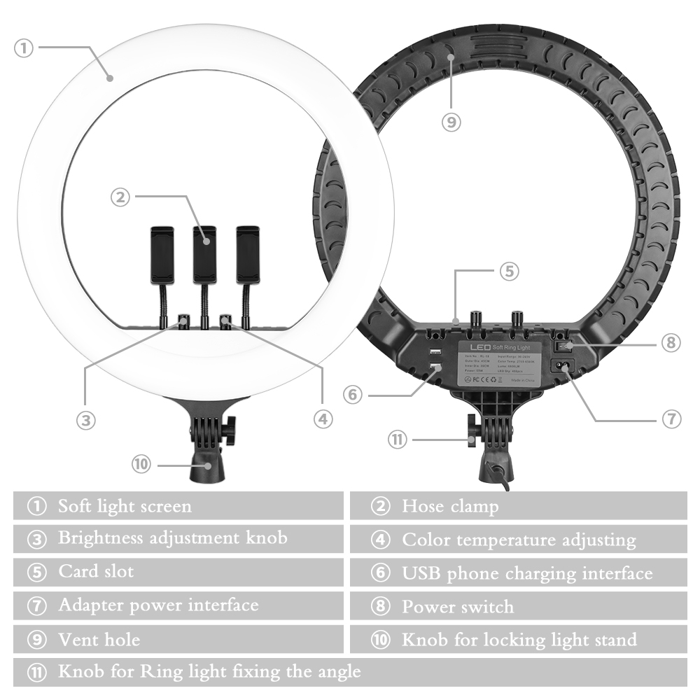SH 18 Zoll Ringlicht LED Selfi – Led Ring Light 18 Bewertung und Preis