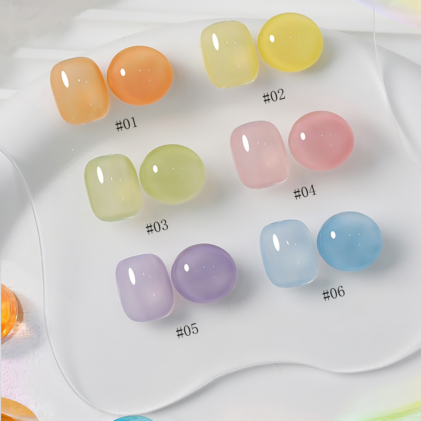 1 Stück WS Ice Transparent Dop – Coloured Gel Set Bewertung und Preis