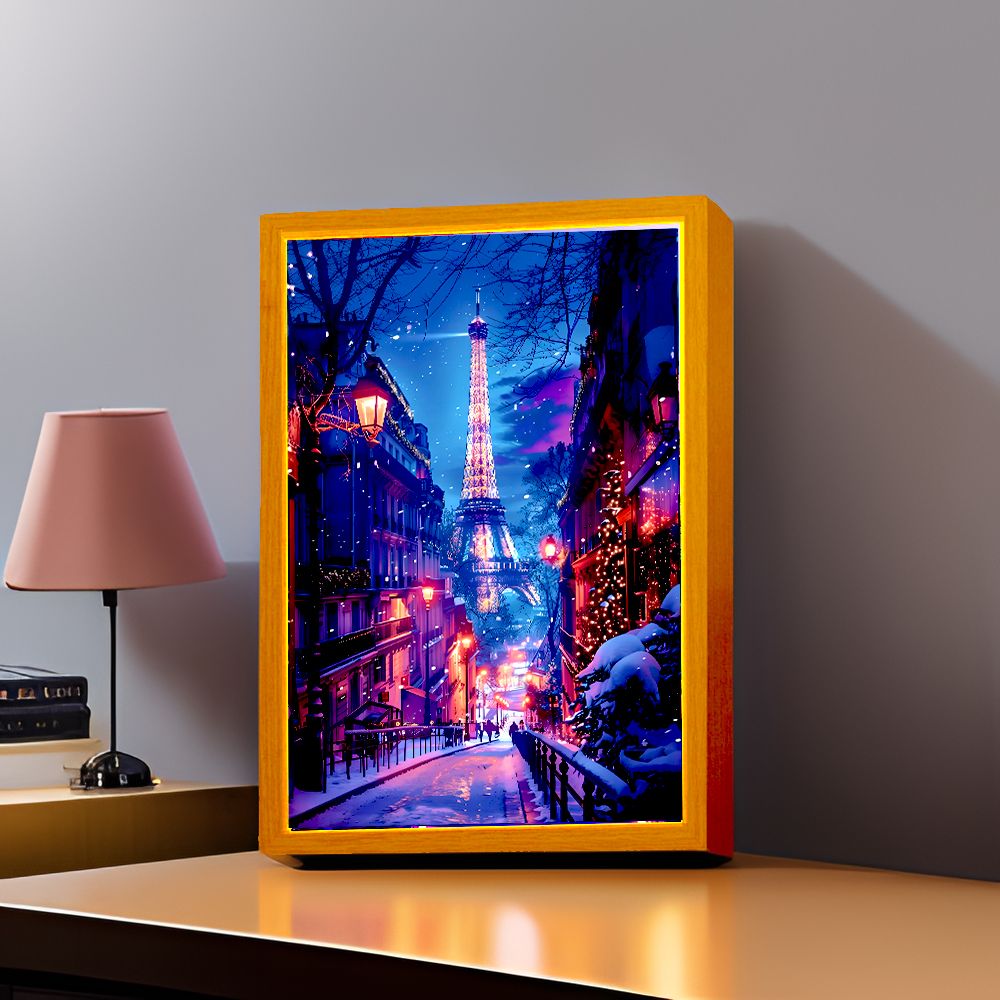 Schöne Stadt Paris Licht Maler – Photography Lighting Wall Bewertung und Preis