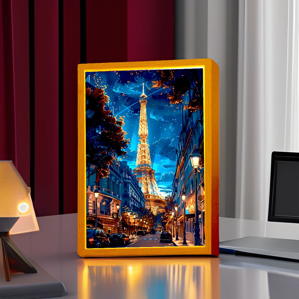 Schöne Stadt Paris Licht Maler – Photography Lighting Wall Bewertung und Preis
