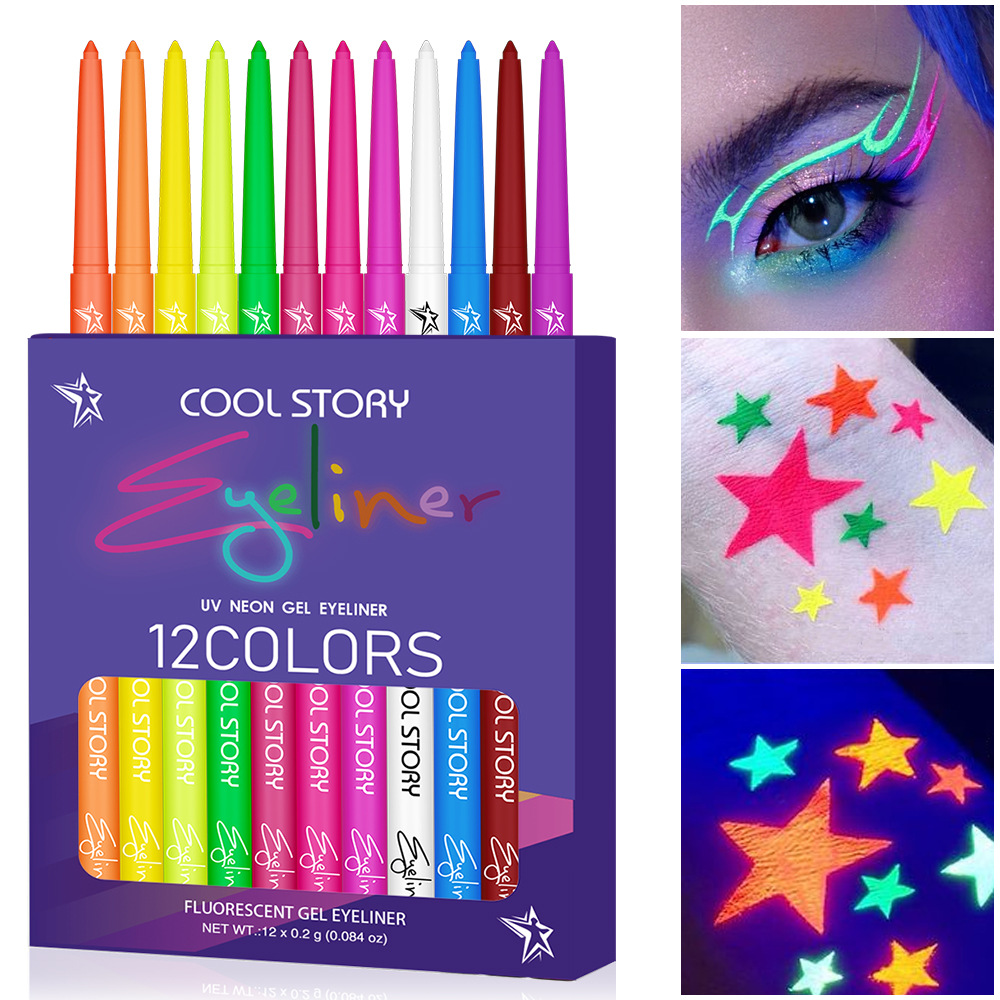 12-farbiger fluoreszierender E – Coloured Gel Set Bewertung und Preis