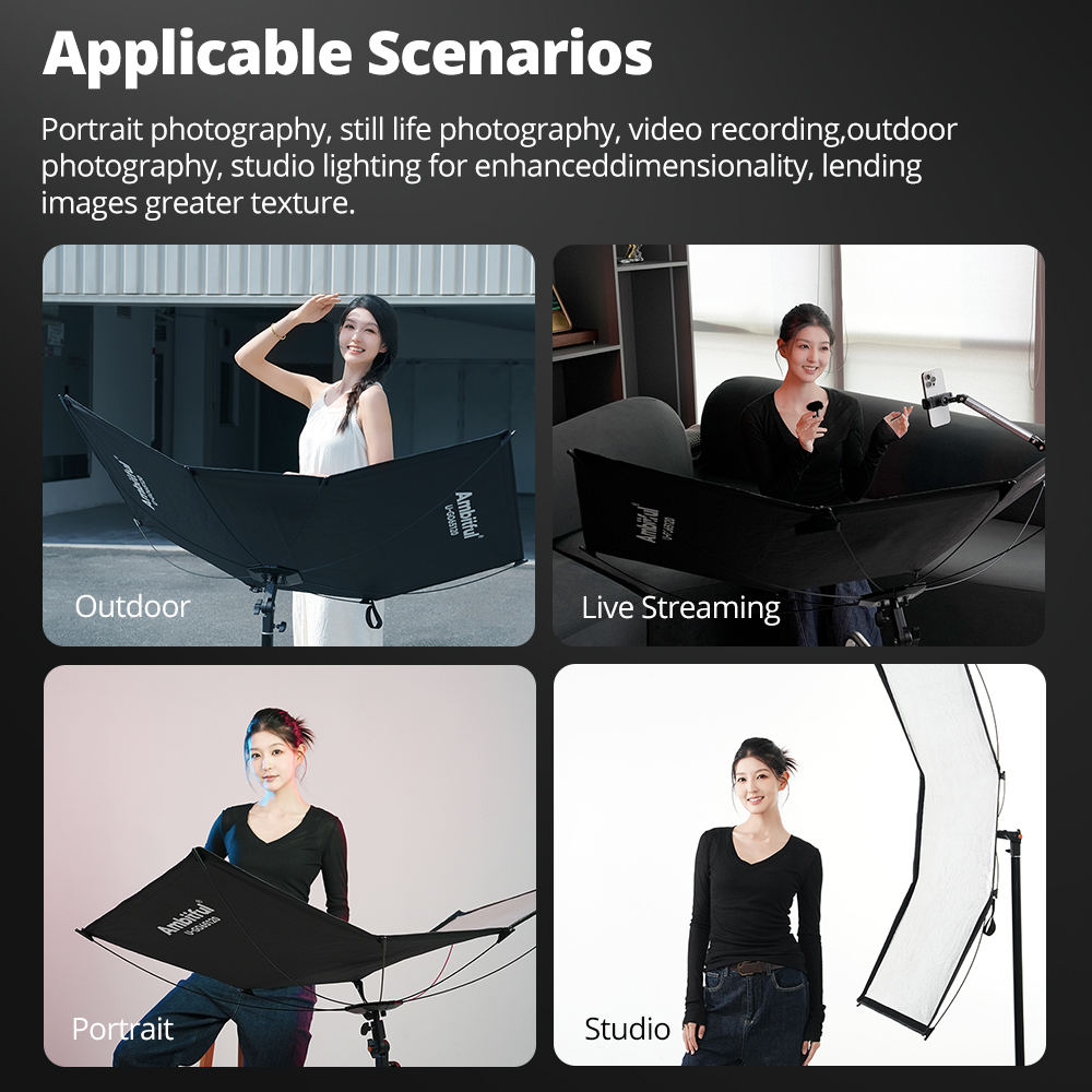 AMBITFUL 3in1 U-Typ Lichtdiffu – Photography Lighting Types Bewertung und Preis