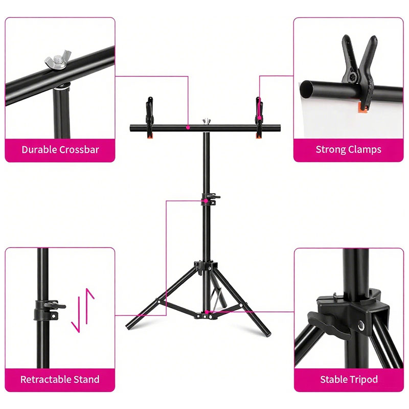 T-förmiger Fotografie-Hintergr – Photography Lighting Setup Bewertung und Preis