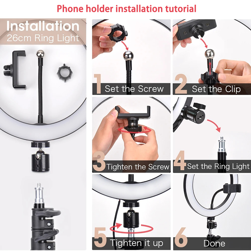 Videoleuchte 16/26/33cm Selfie – Photography Lighting For Products Bewertung und Preis