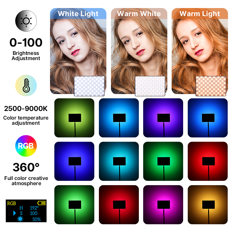 Ulanzi LT003 15 W RGB-Videoleu – Photography Lighting Continuous Bewertung und Preis