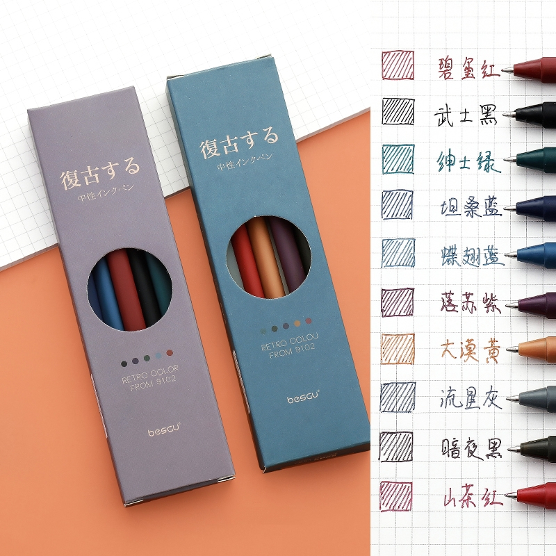 5 stücke Retro Farbe Stift Set – Coloured Gel Set Bewertung und Preis