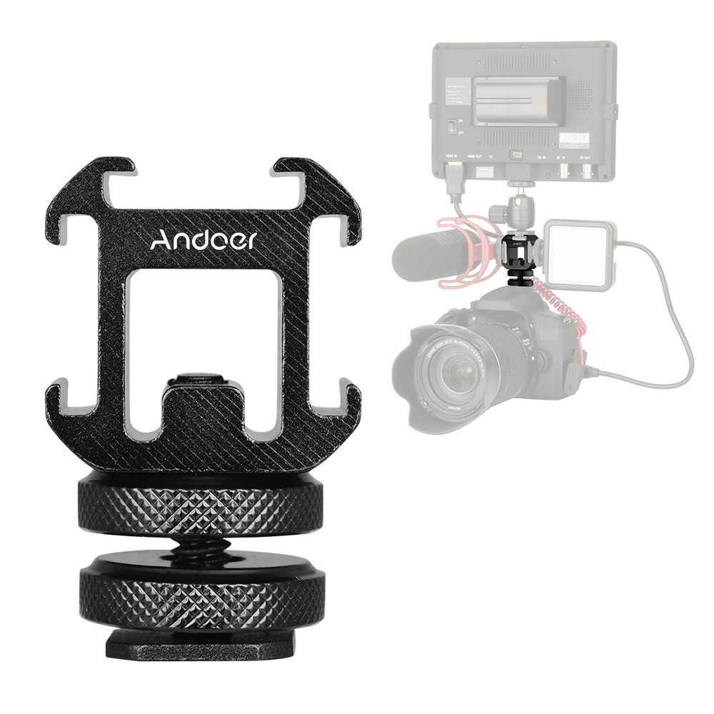Andoer 3-Kaltschuh-Montageadap – Photography Lighting Continuous Bewertung und Preis