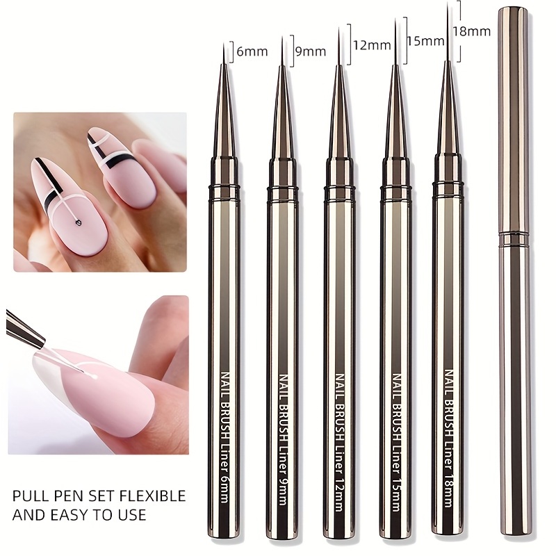 5PCS Nail art Liner Pinsel Han – Coloured Gel Set Bewertung und Preis