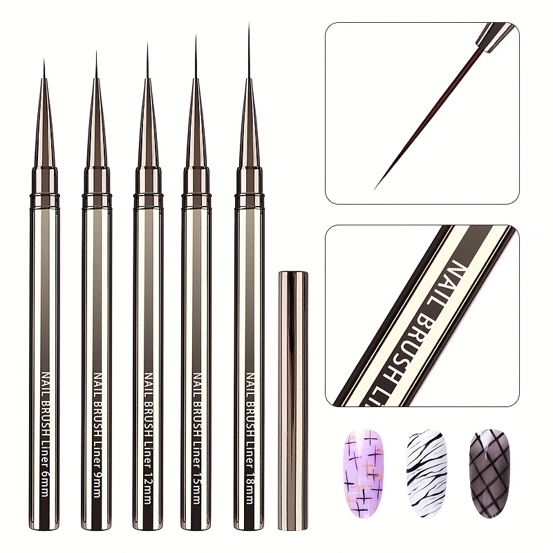 5PCS Nail art Liner Pinsel Han – Coloured Gel Set Bewertung und Preis