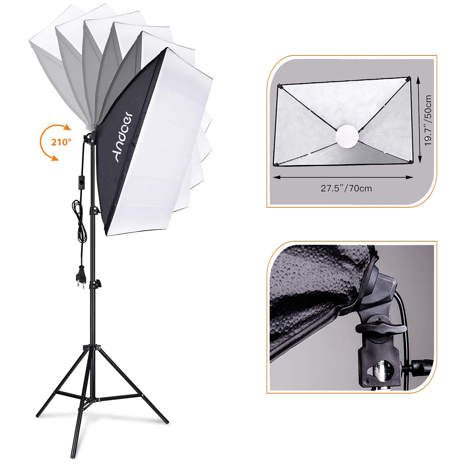 Andoer Softbox-Beleuchtungsset – Photography Lighting Setup Bewertung und Preis