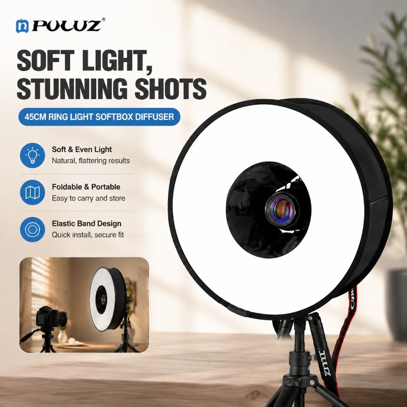 Faltbarer 45cm Ringblitz-Softb – Photography Lighting Types Bewertung und Preis
